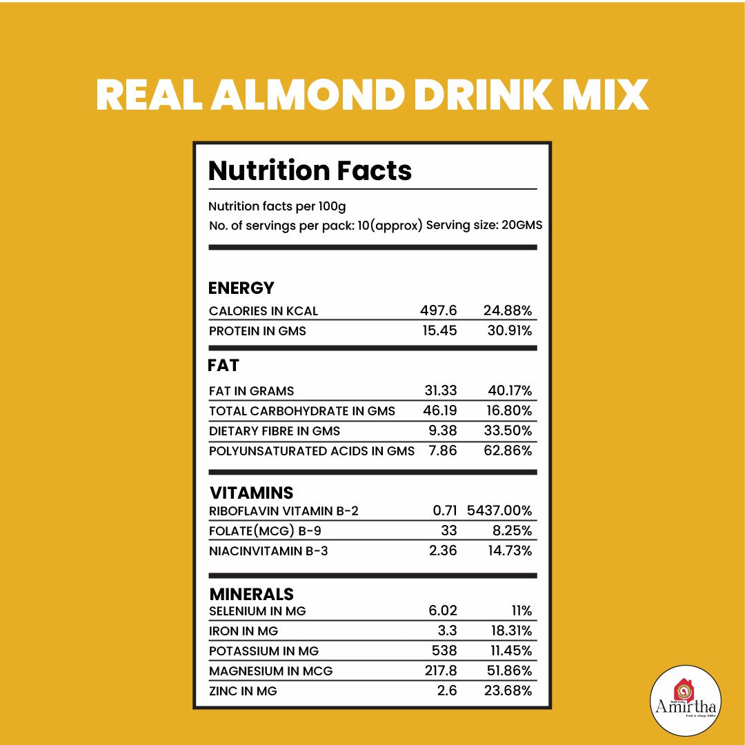 Real Almond Milk instant Mix