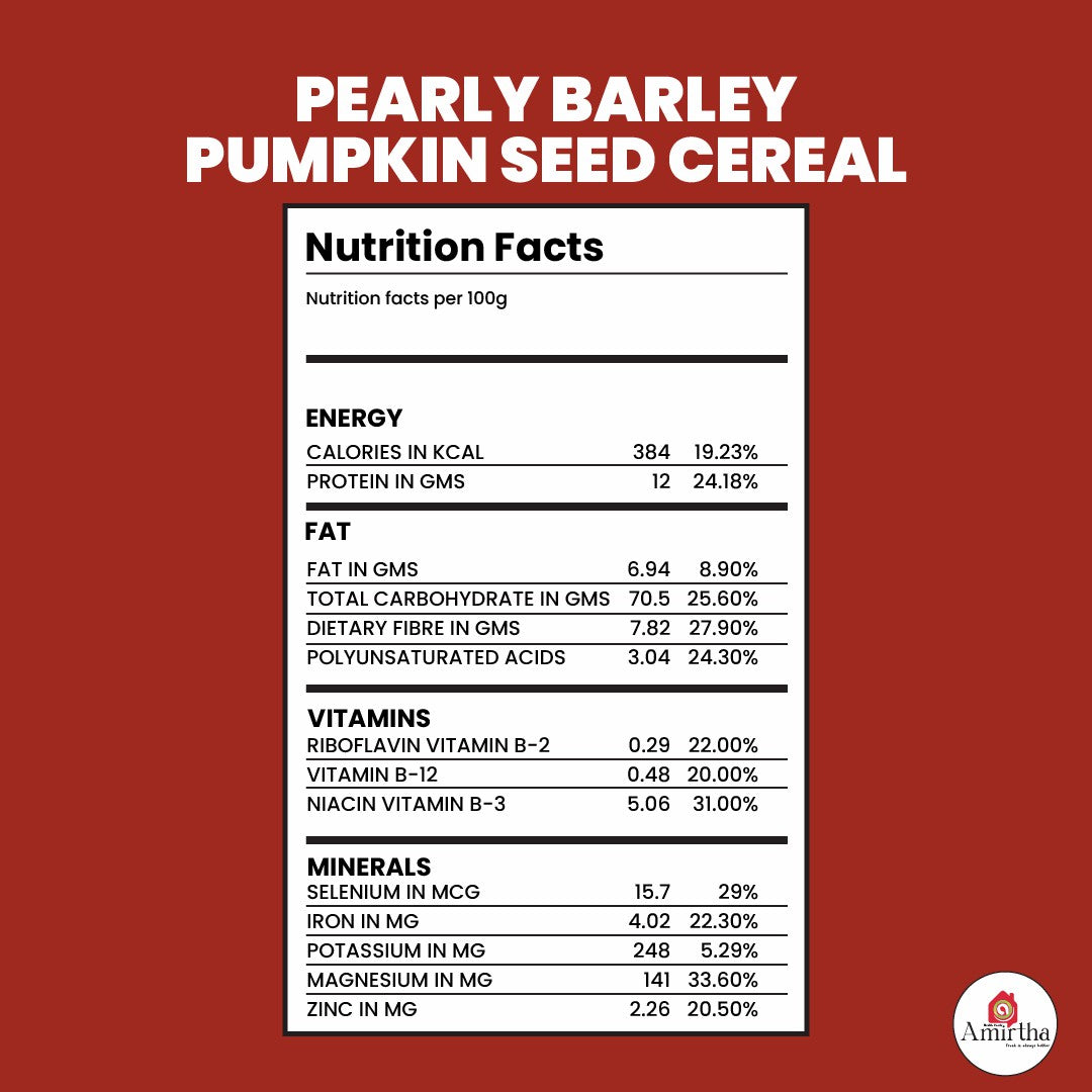 Pearly Barley Pumpkin Seed Cereal