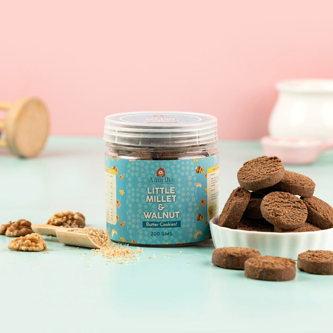 Little Millet & Walnut Butter Cookies