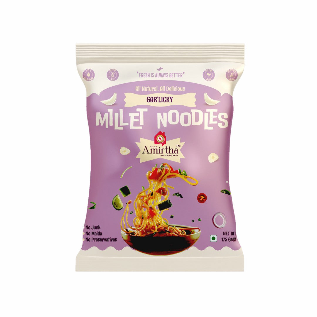 Millet Noodles – Garlicky