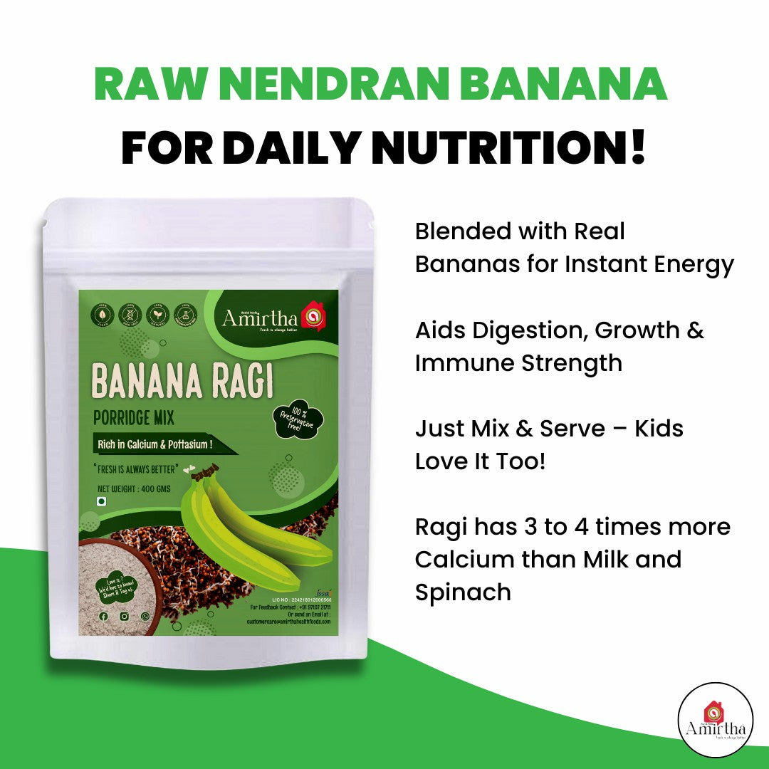 Nendran Banana Sprouted Ragi Mix- 400g