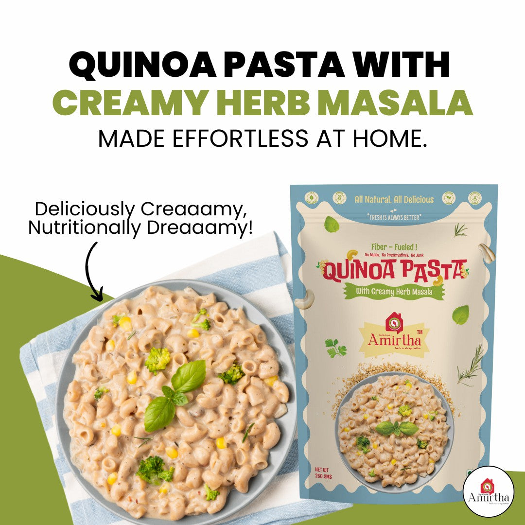 Quinoa Pasta with Creamy Herb Masala