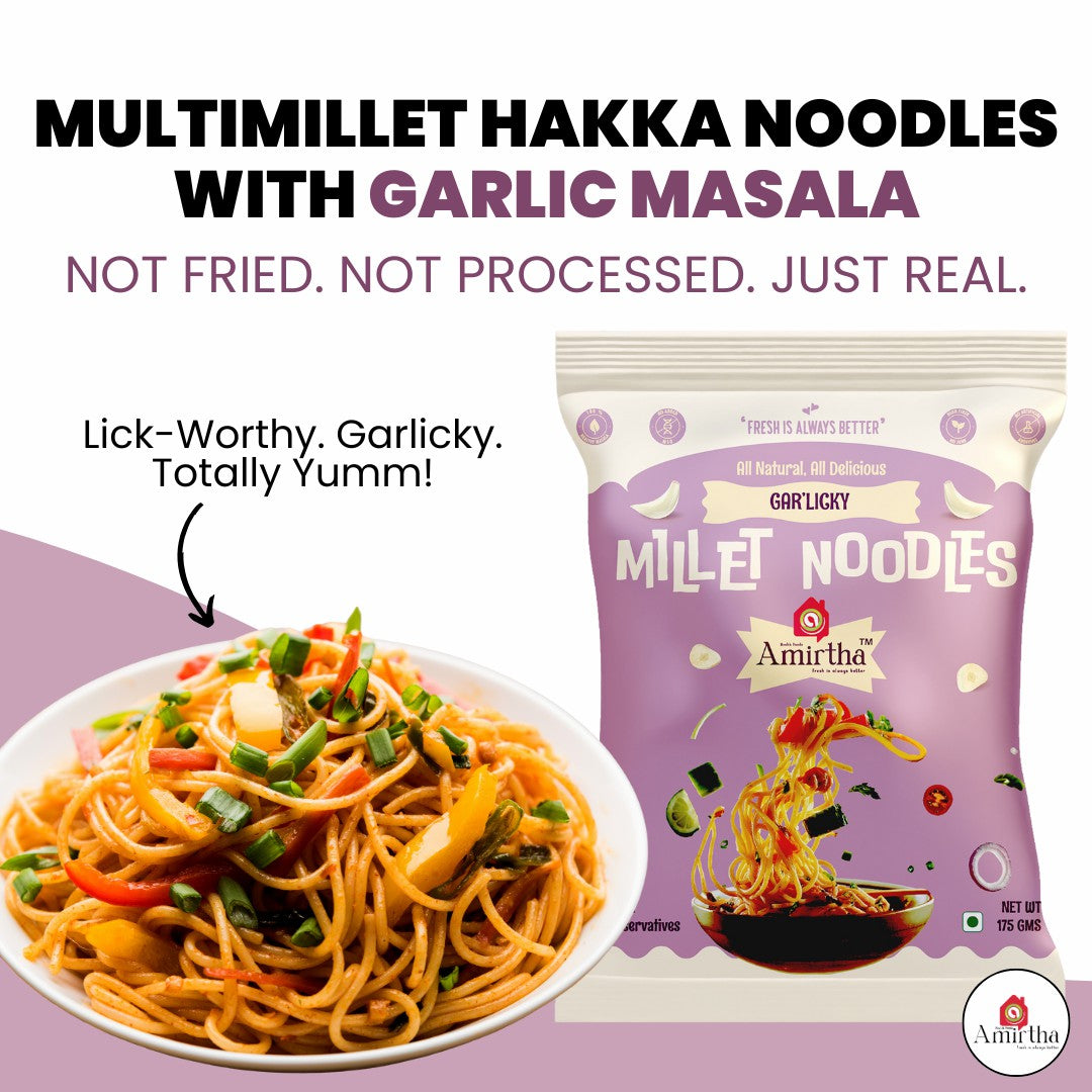 Millet Noodles – Garlicky