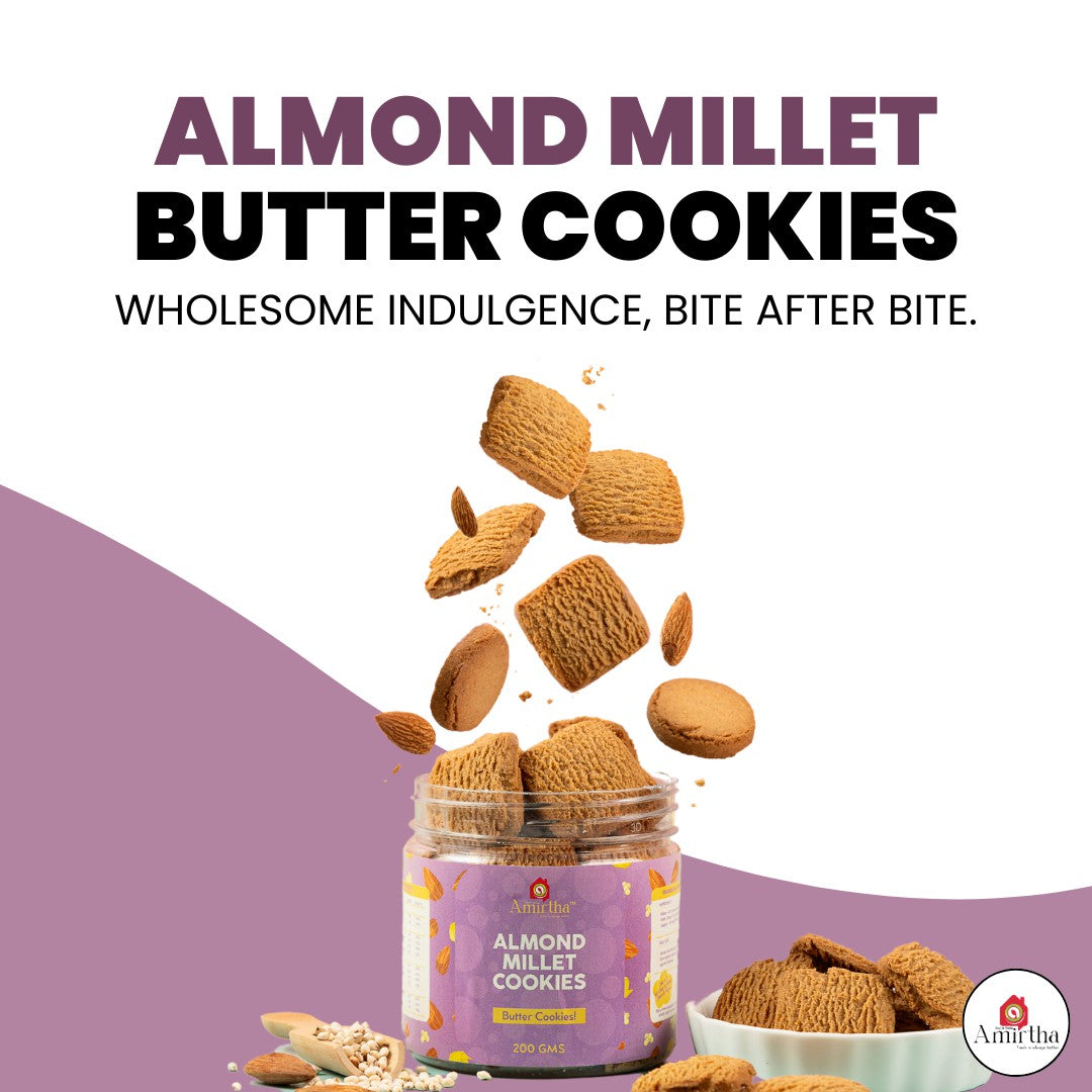 Almond Millet Butter Cookies