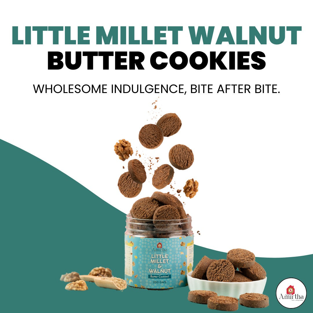 Little Millet & Walnut Butter Cookies