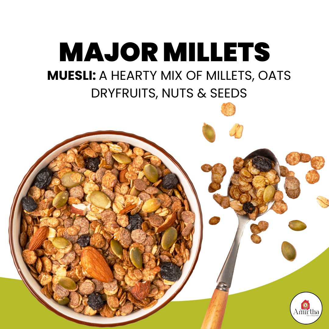 Major Millet Muesli – Almonds & Seeds