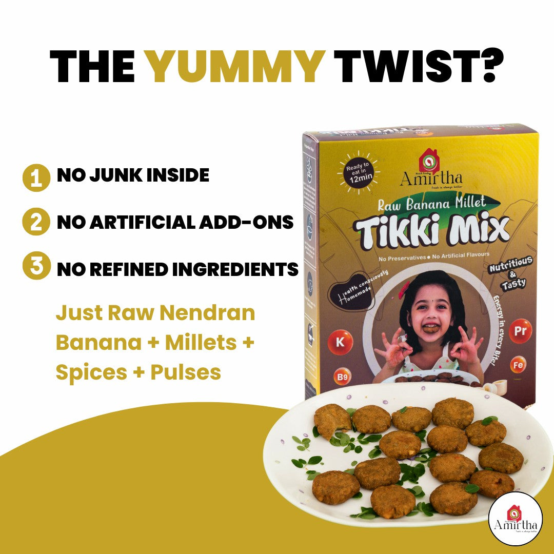 Nendran Banana Millet Tikki Mix