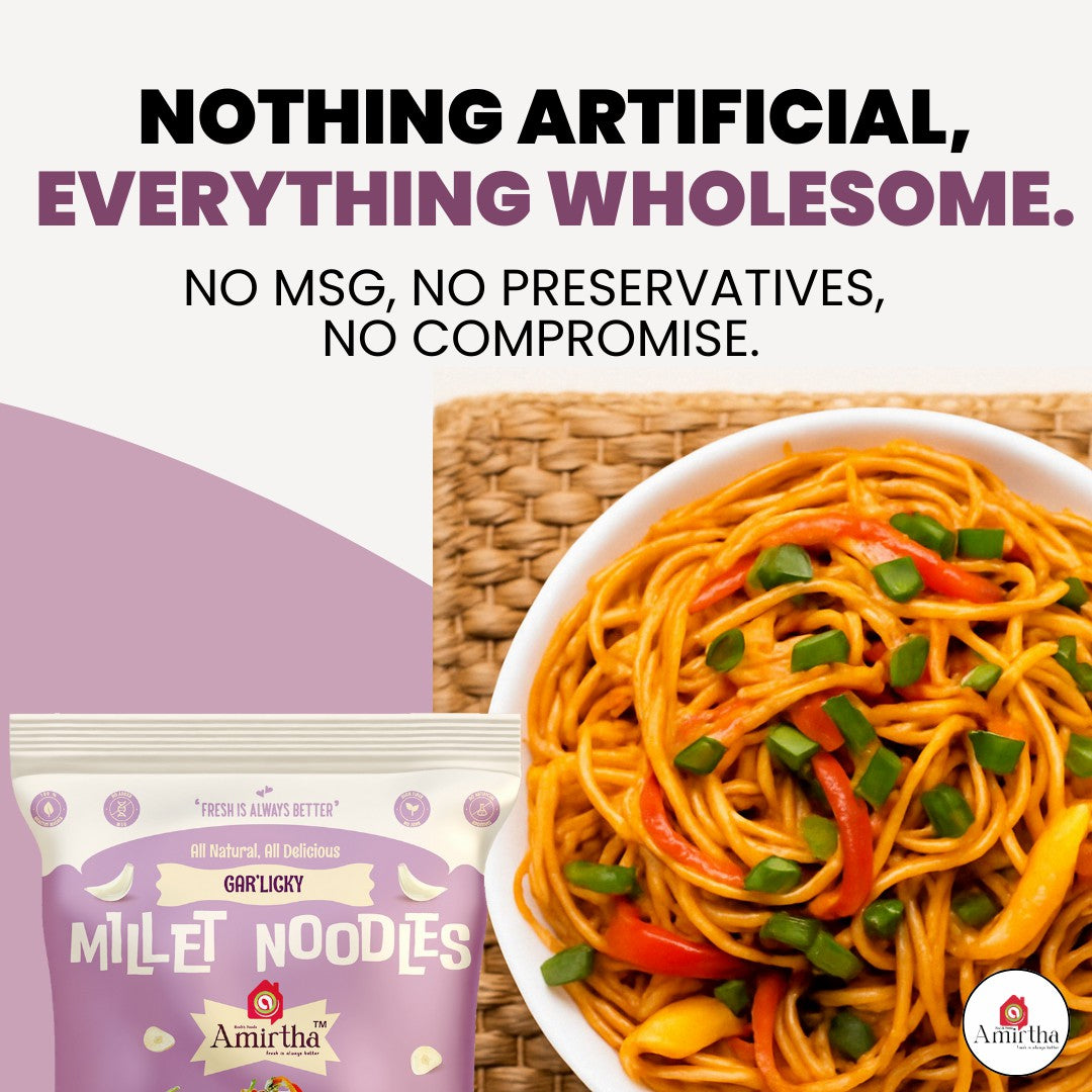 Millet Noodles – Garlicky