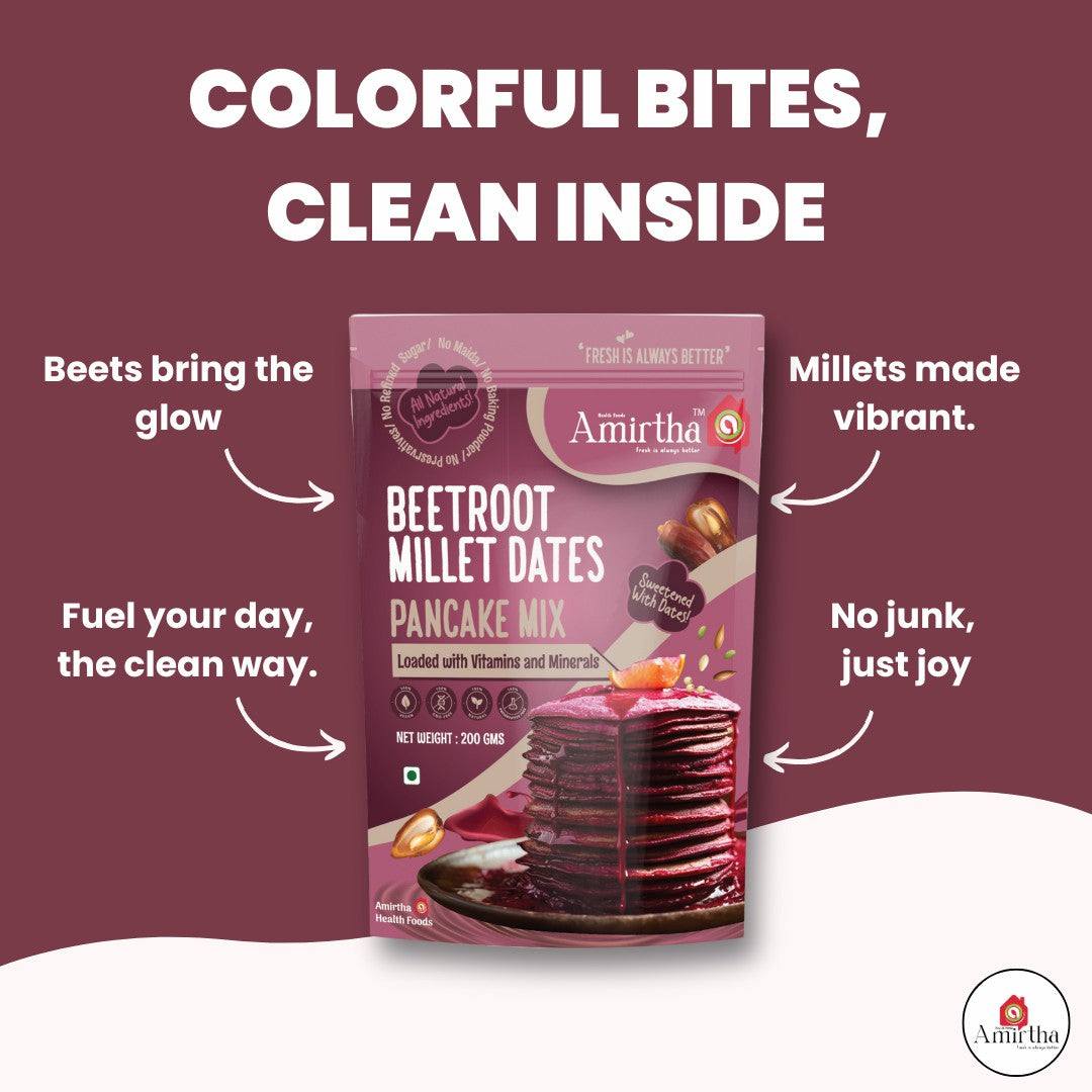 Beetroot Millet Dates Pancake Mix