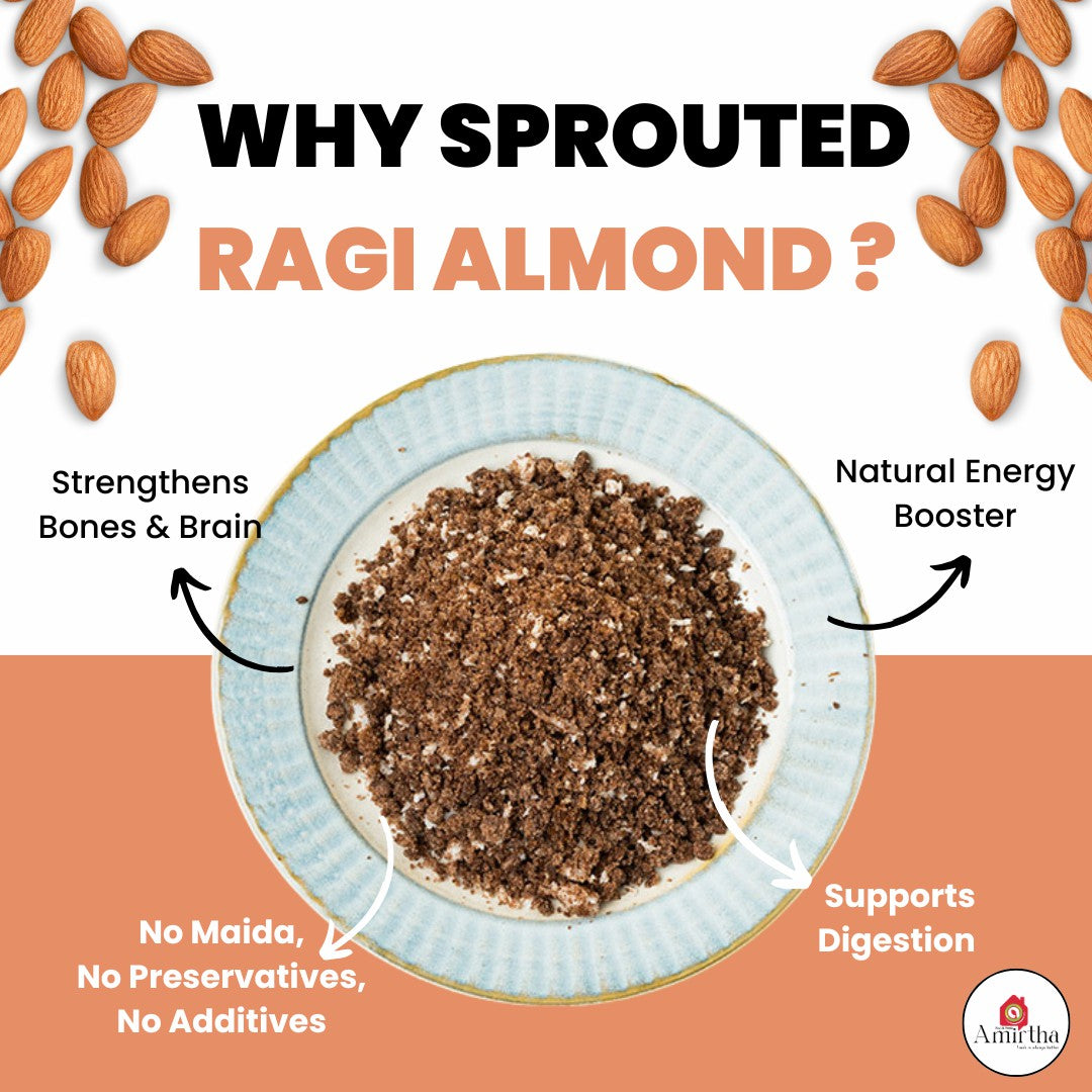 Sprouted Ragi Almond Mix – 400g