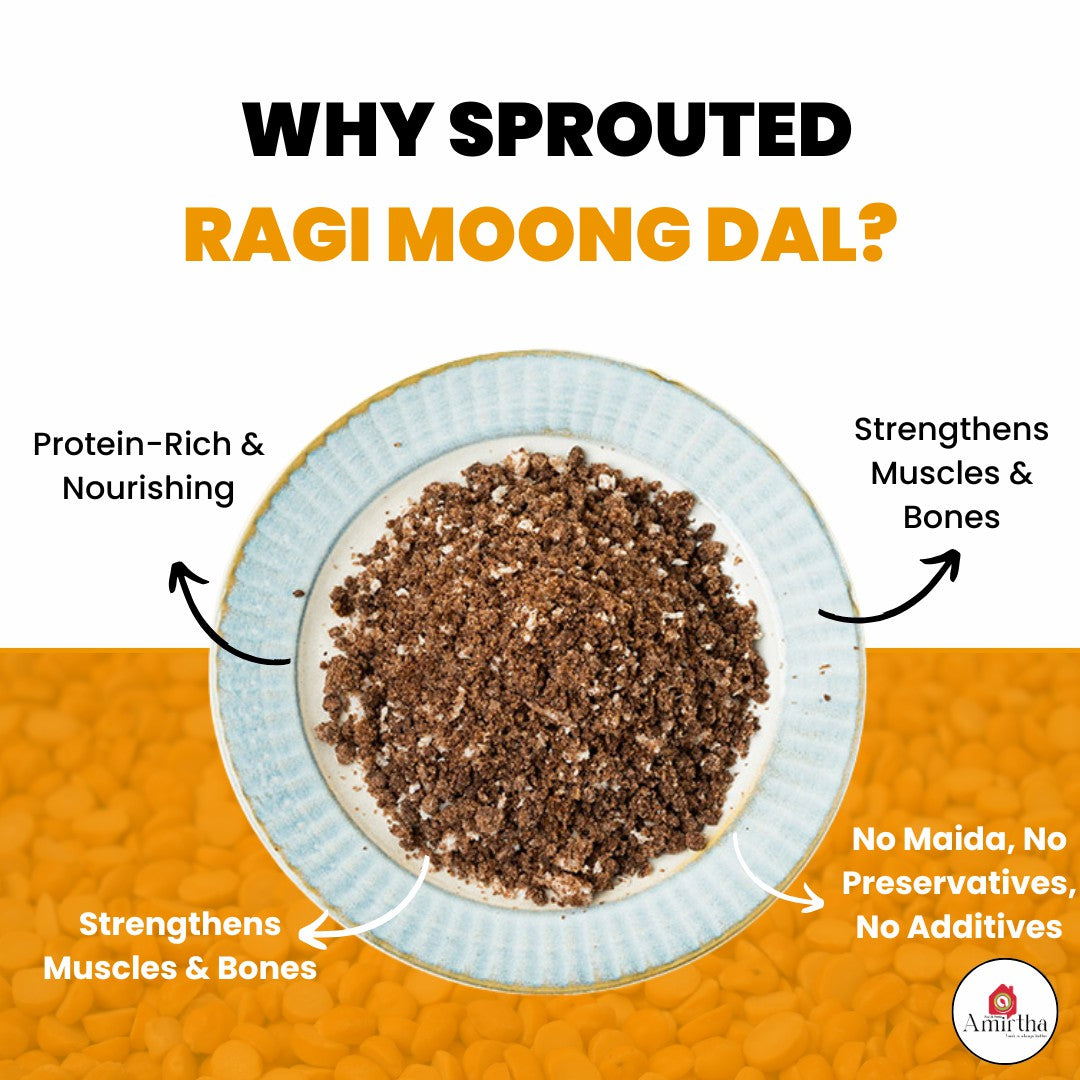 Sprouted Ragi Moong Dal Mix- 400g