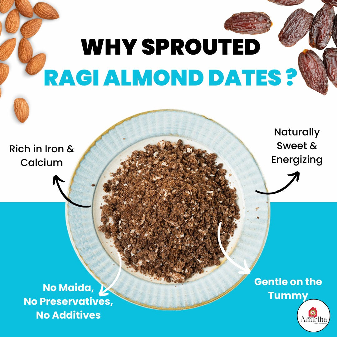 Sprouted Ragi Almond Dates Mix- 400g