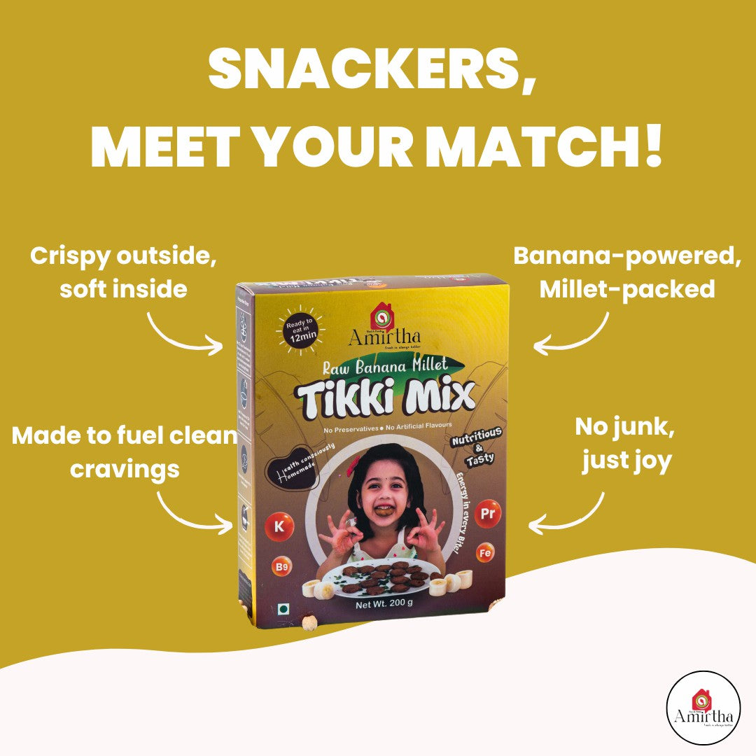 Nendran Banana Millet Tikki Mix