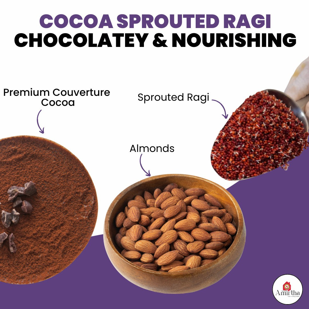 Cocoa Sprouted Ragi Almond - Instant drink mix