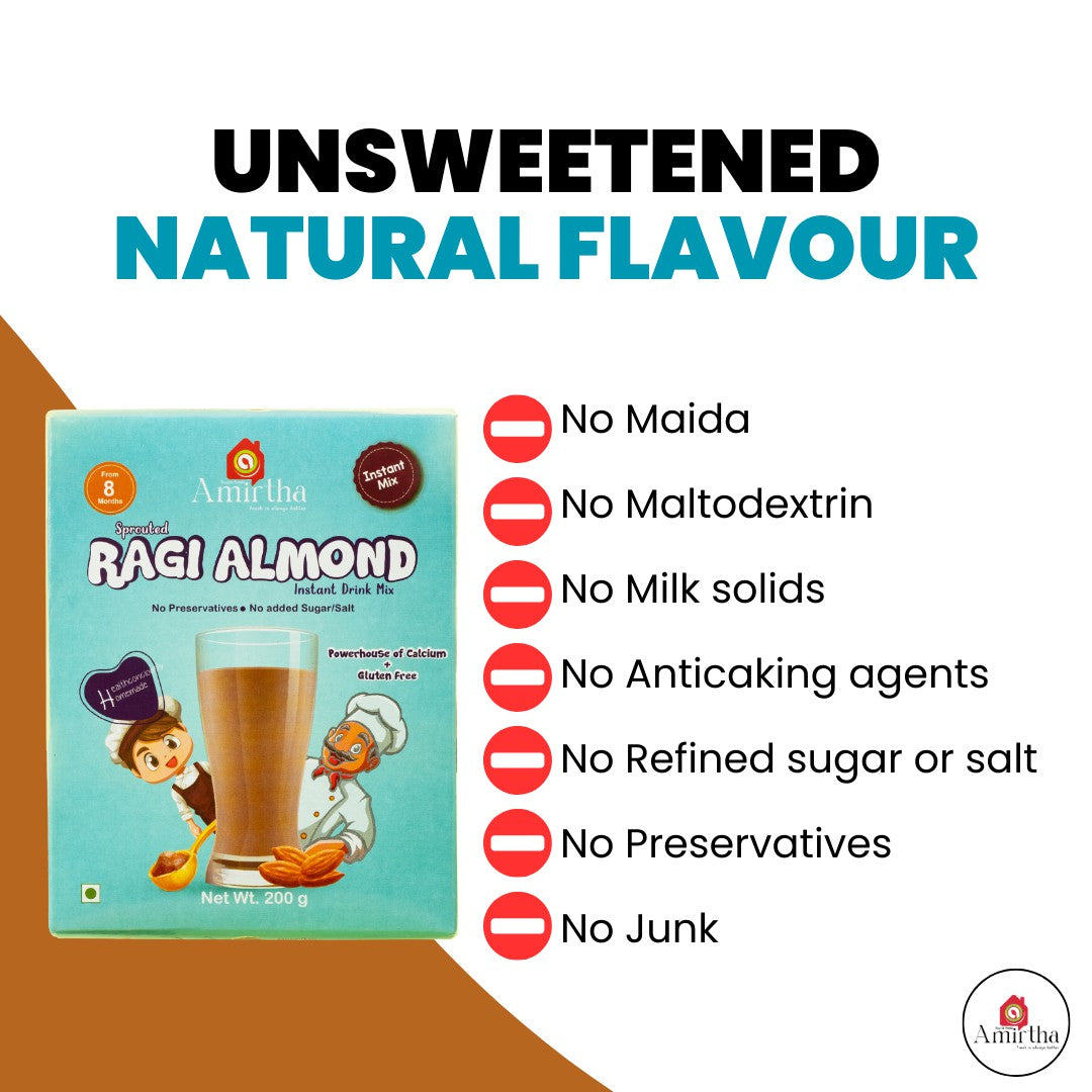 Sprouted Ragi Almond – Instant Drink Mix
