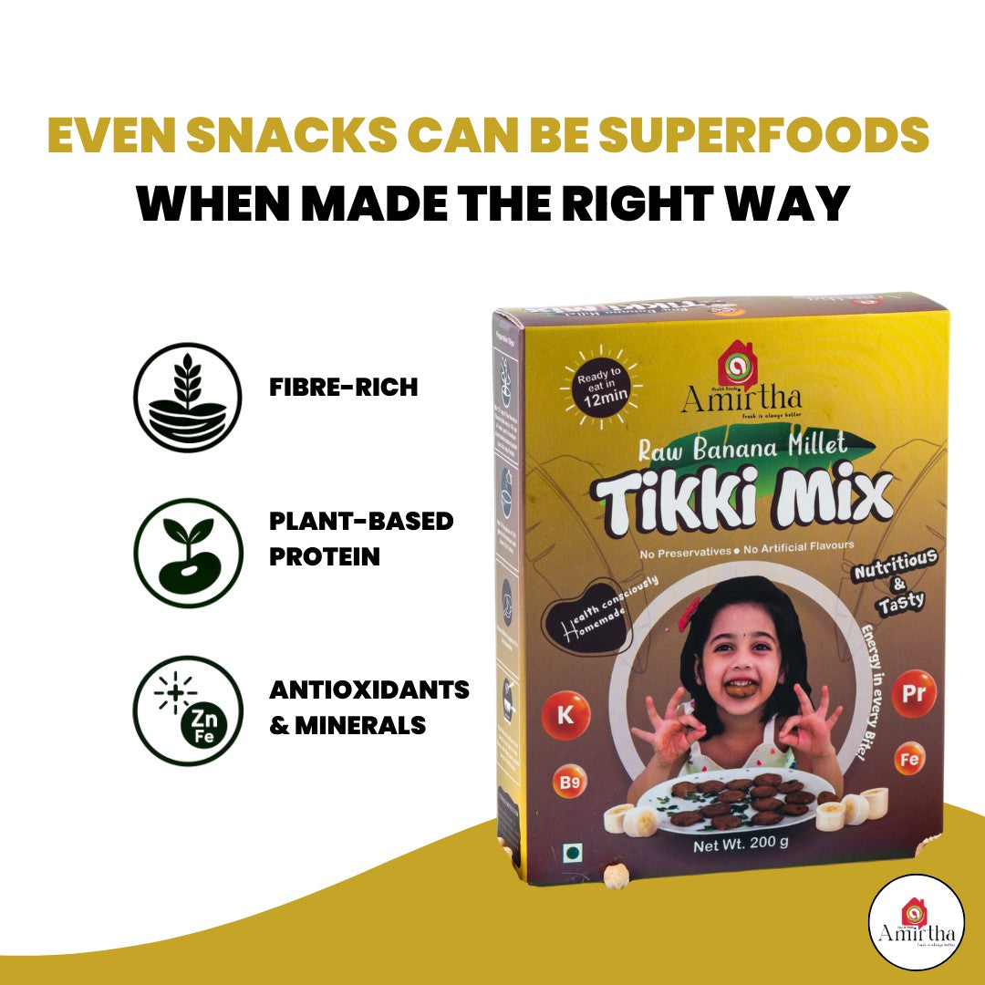Nendran Banana Millet Tikki Mix