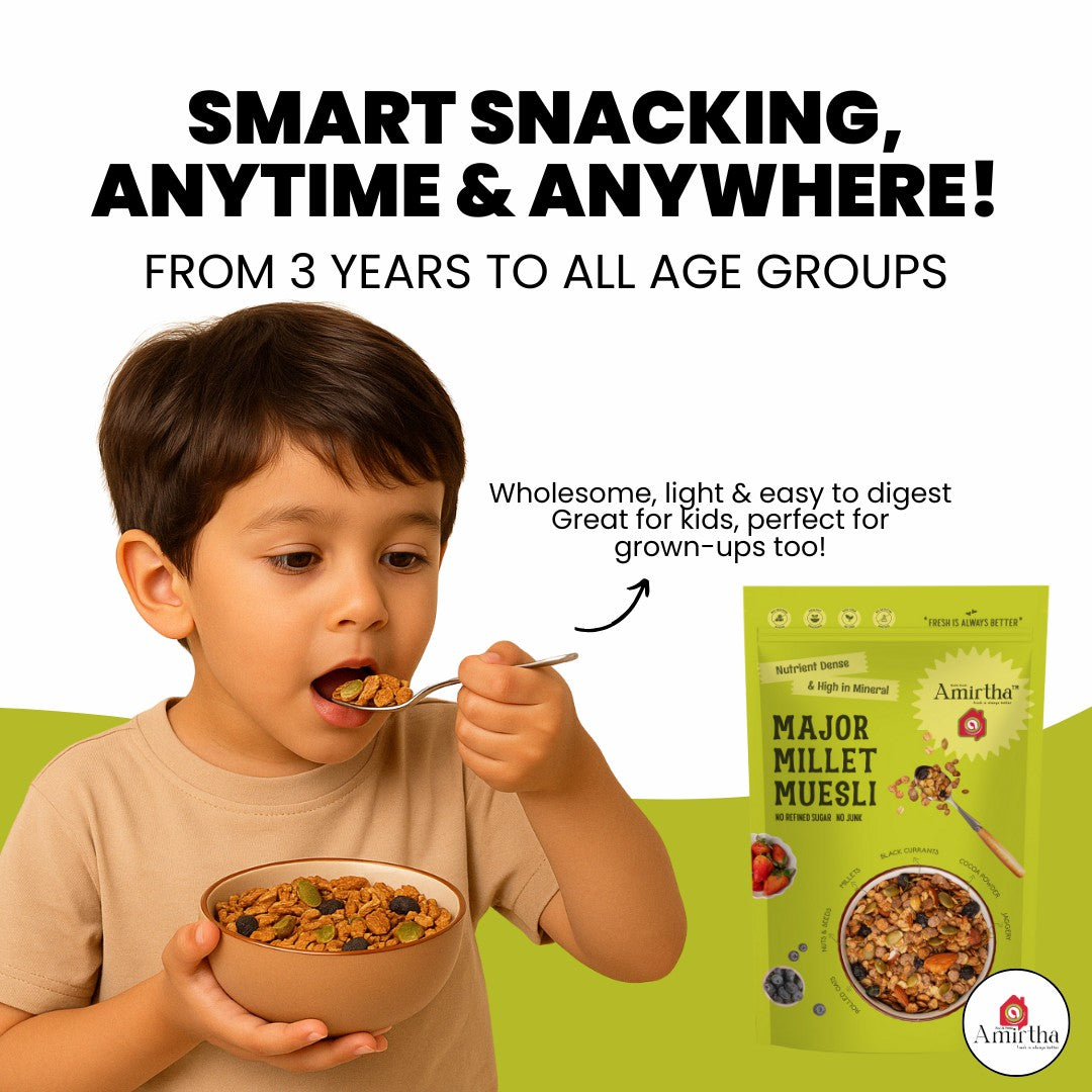 Major Millet Muesli – Almonds & Seeds