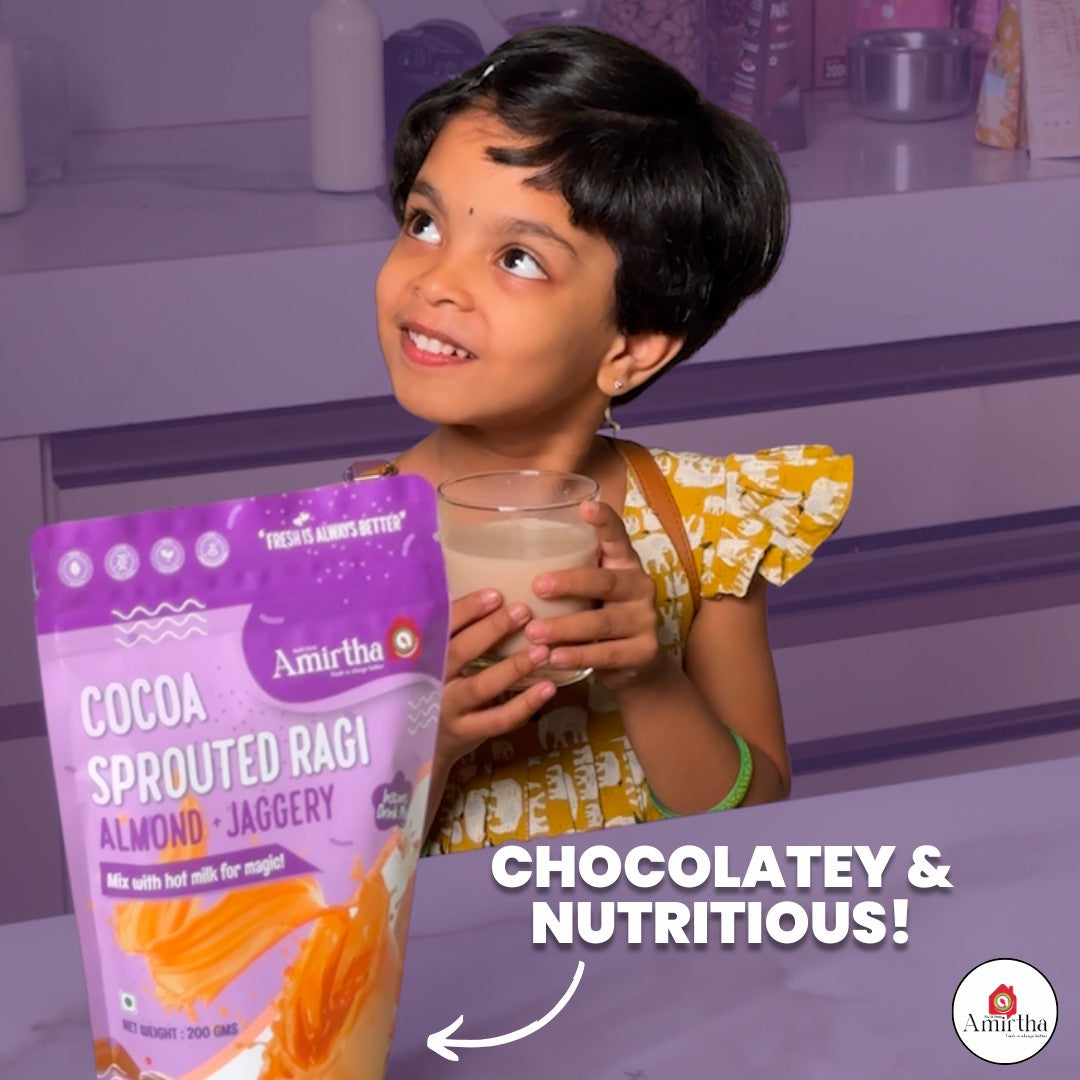 Cocoa Sprouted Ragi Almond - Instant drink mix