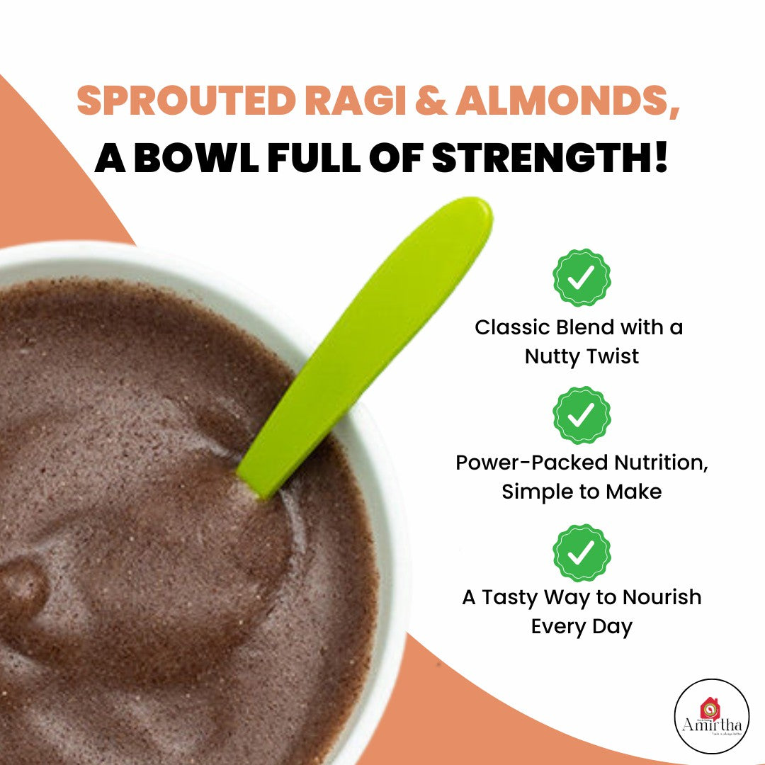 Sprouted Ragi Almond Mix – 400g