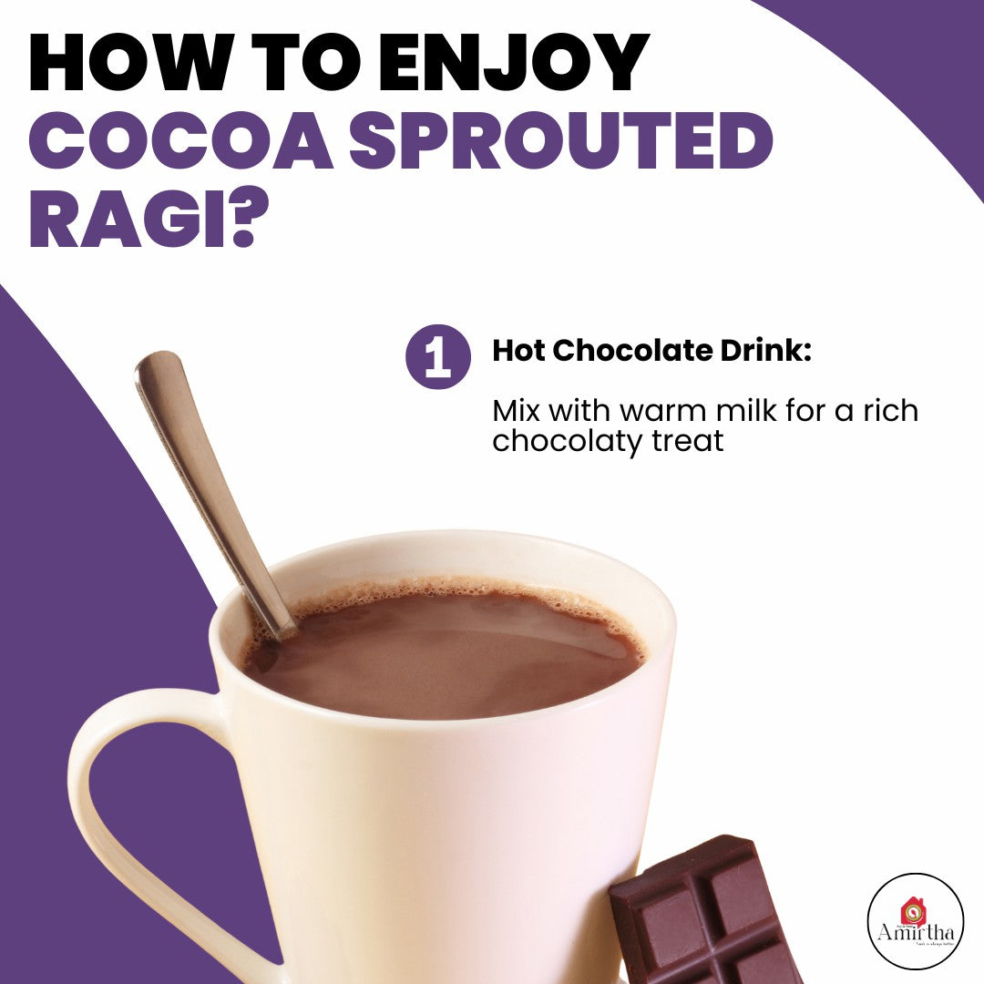 Cocoa Sprouted Ragi Almond - Instant drink mix