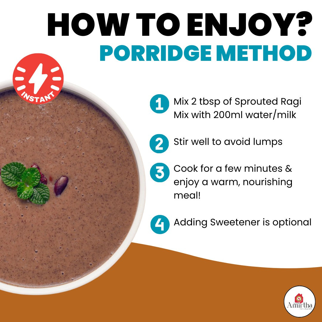 Sprouted Ragi Almond – Instant Cereal