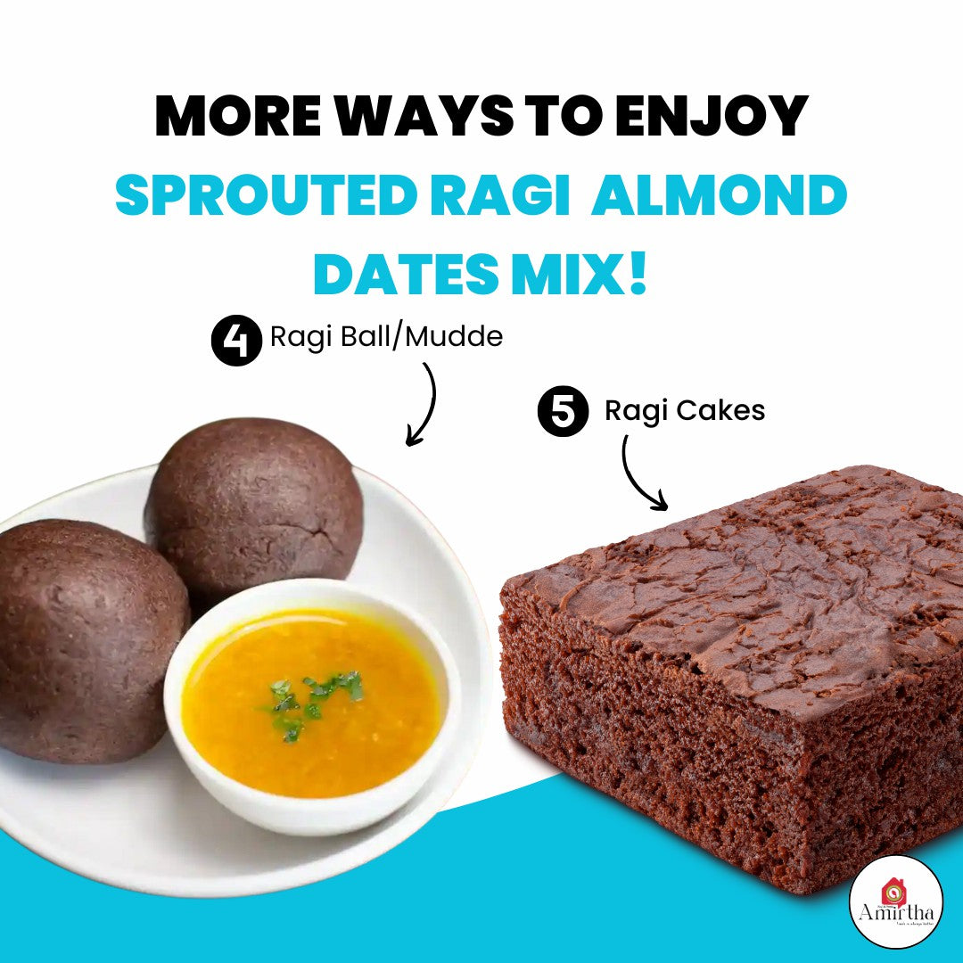 Sprouted Ragi Almond Dates Mix- 400g