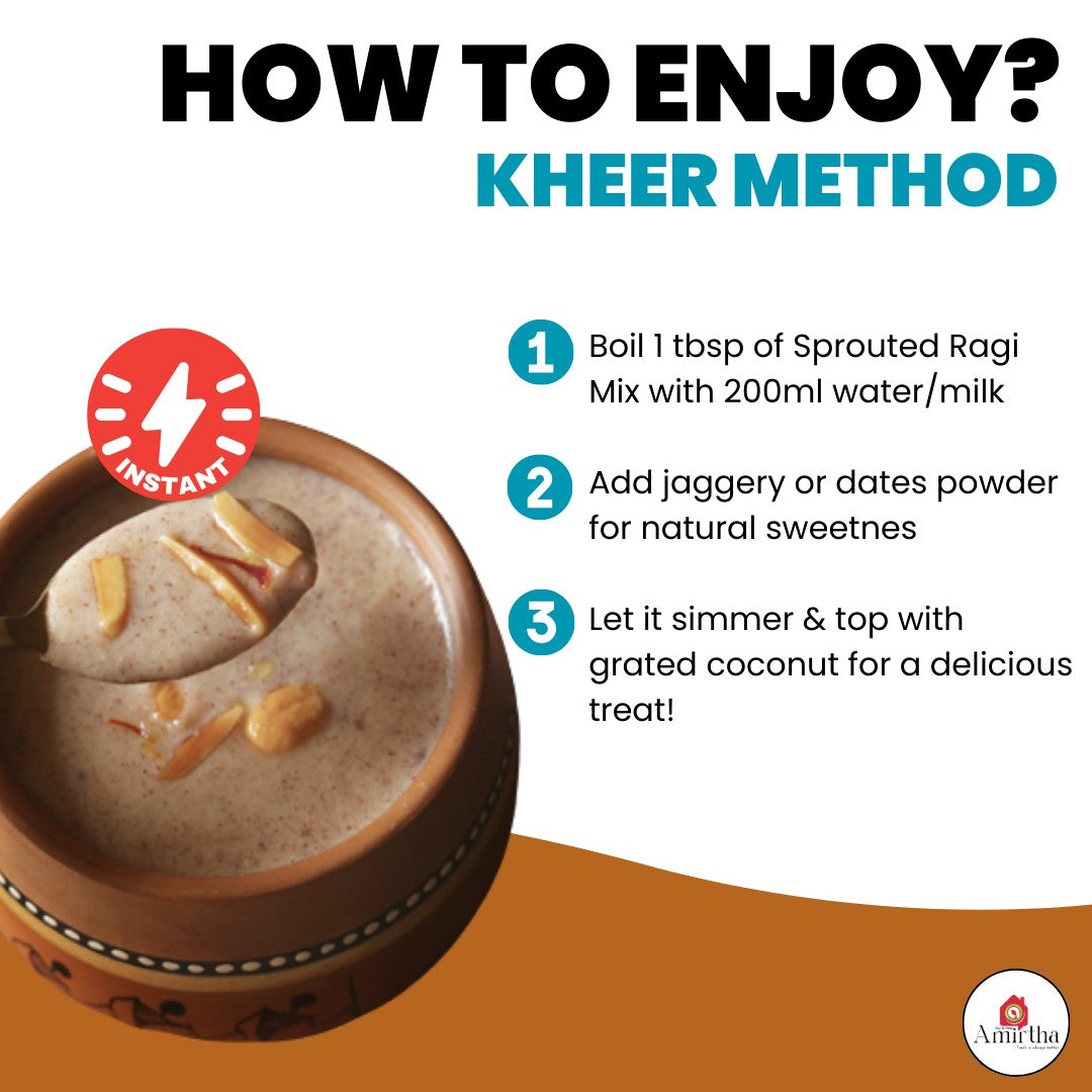 Sprouted Ragi Almond – Instant Cereal