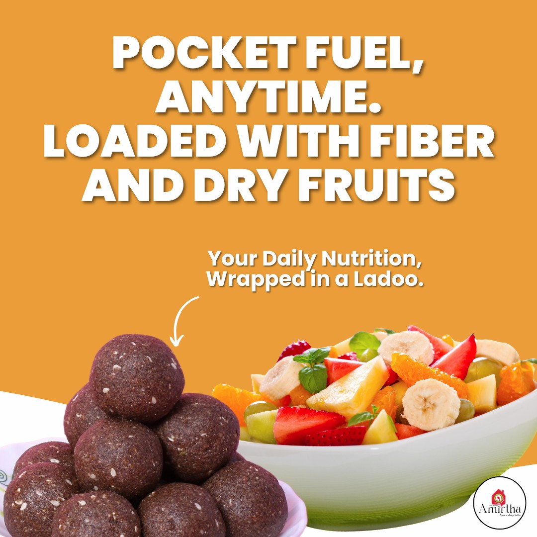 Sprouted Ragi & Dry Fruits Ladoos