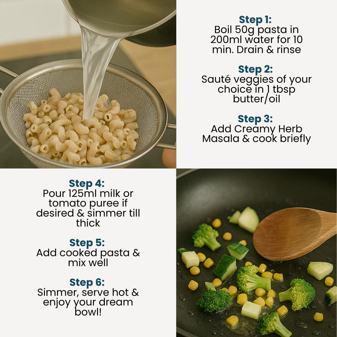Quinoa Pasta with Creamy Herb Masala