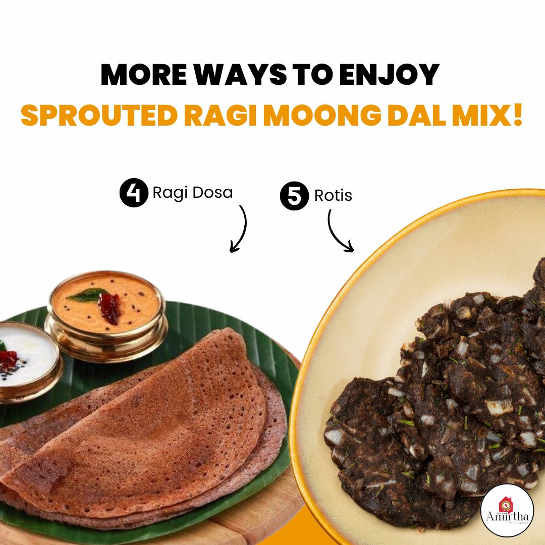 Sprouted Ragi Moong Dal Mix- 400g