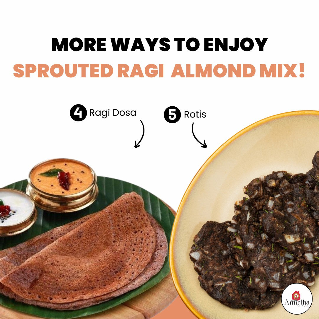 Sprouted Ragi Almond Mix – 400g