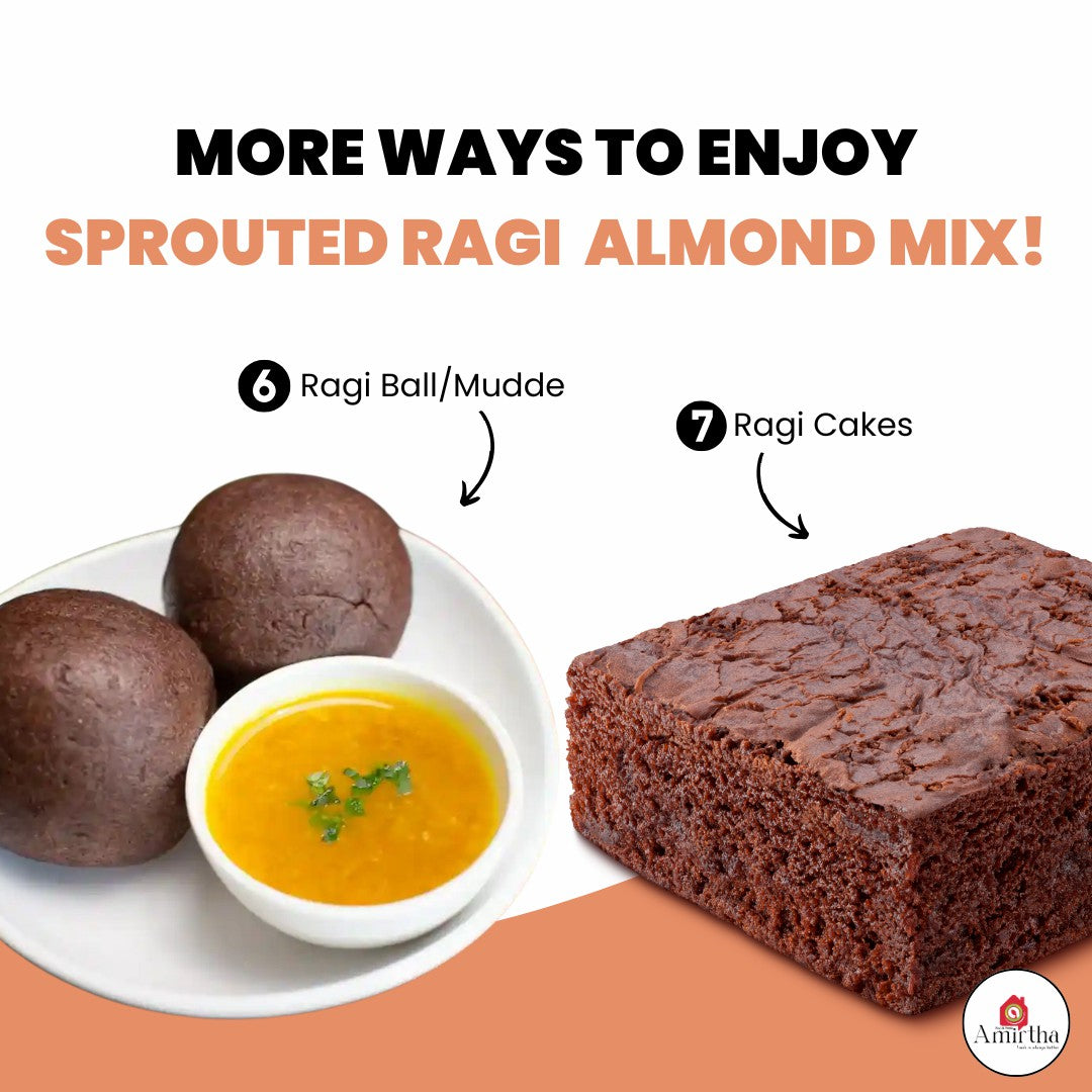 Sprouted Ragi Almond Mix – 400g
