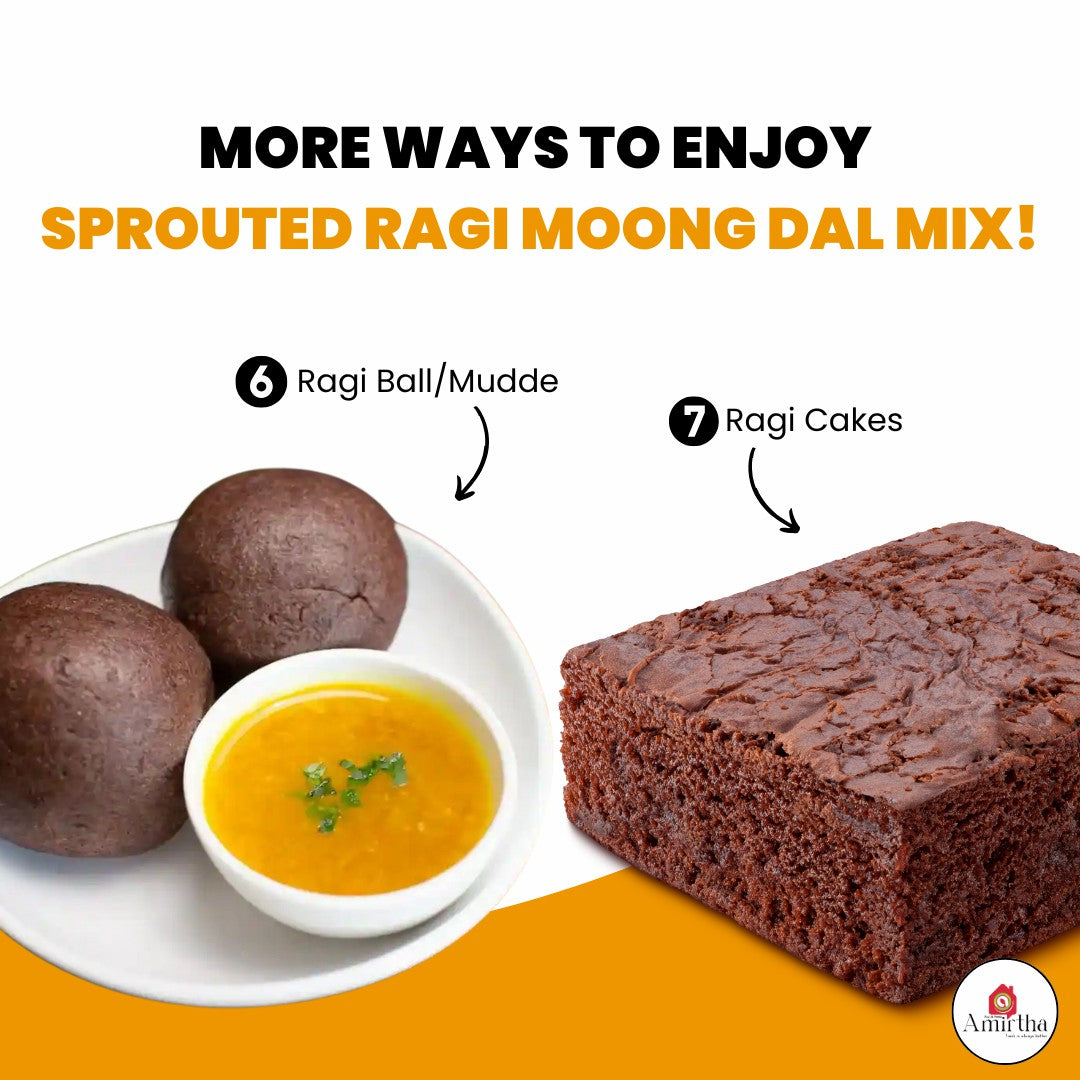 Sprouted Ragi Moong Dal Mix- 400g