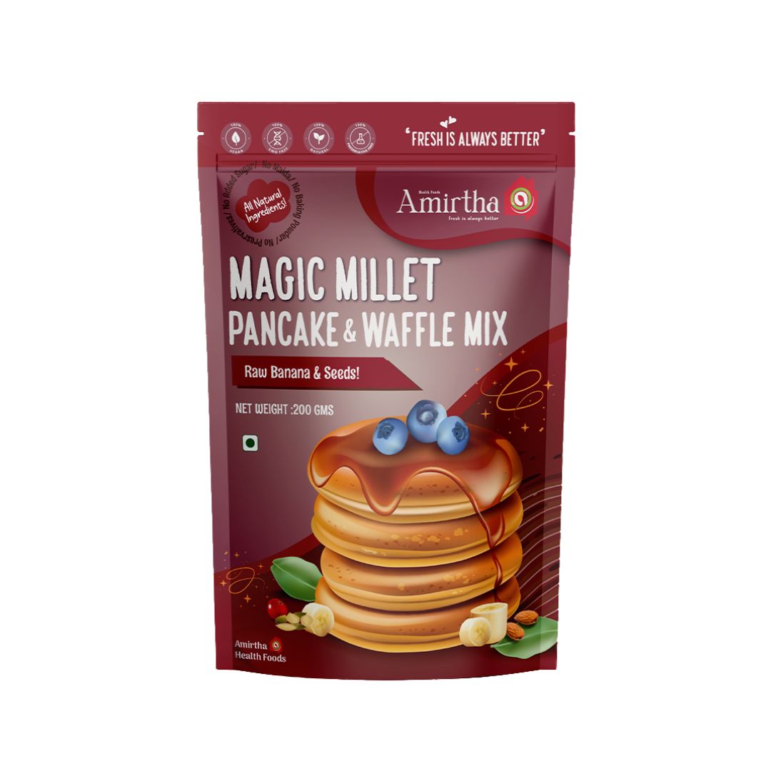 Magic Time Pancake Magic Millet Pancake Mix – Amirtha Health Foods