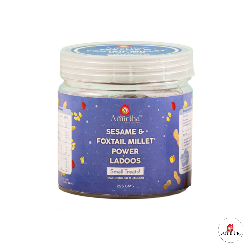 Sesame & Foxtail millet power ladoos