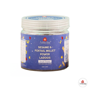 Sesame & Foxtail millet power ladoos