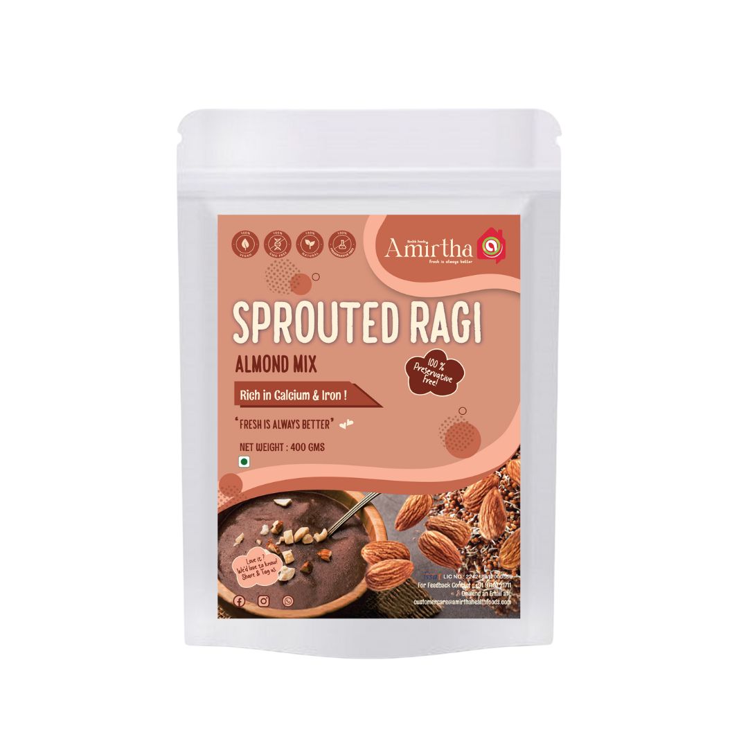 Sprouted Ragi Almond Mix – 400g